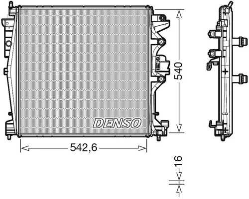 Radiatore drm01004 denso per - drm01004,