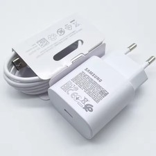 CARICATORE CARICABATTERIE ORIGINALE SAMSUNG 25W + CAVETTO (BIANCO)