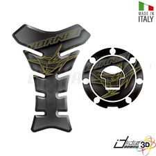ADESIVI 3D SERBATOIO + TAPPO ORO NERO FOR HONDA 600 CB F HORNET PC41 2011-2013