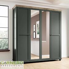 Armadio 4 ante verde quercia