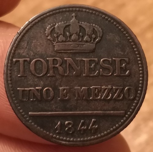 Moneta tornese mezzo 1844 - 1,