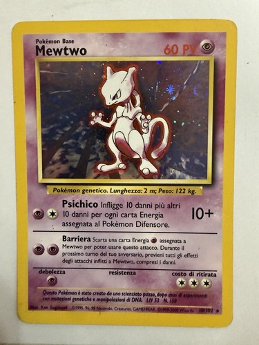 Pokemon mewtwo 102 set - mewtwo, 10/102