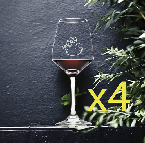 Bicchieri vino rubber - da, duck