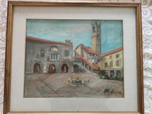 Quadro attilio rossi piazza - -,