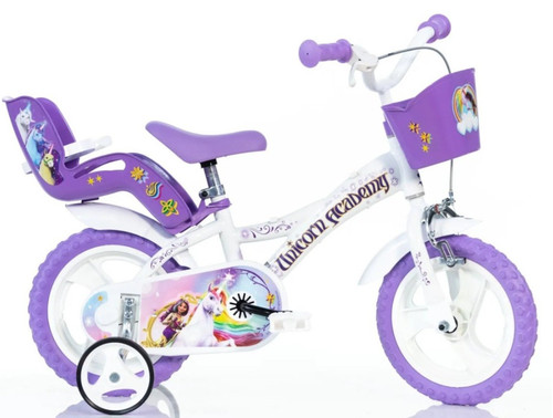 Bici unicorn rosa - 12, e