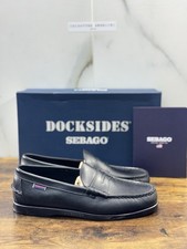 Sebago Dolphin Waxed Mocassino Pelle Nero Icon Sebago Uomo 44.5