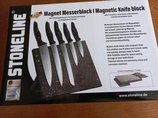 Stoneline Ceppo Magnetico Con 5 Coltelli acciaio inossidabile ricoperti titanio