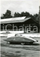 1956 MONZA AUTOMOBILISMO - FIAT 750 Abarth BERTONE batte record di velocità