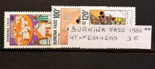 TIMBRES BURKINA FASO 1986 YT N° 697 à 699 NEUFS ** MNH