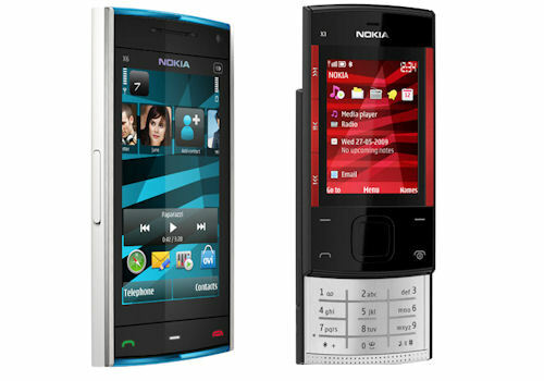 Nokia slider x6 - x3-00,