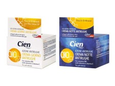 2 Creme viso Q10 giorno e notte Cien 50ml. acido ialuronico Vitamina E Antirughe