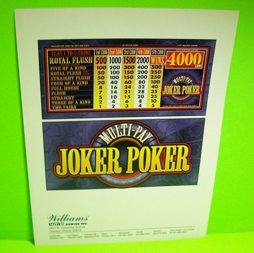 Multi pay video - video, poker
