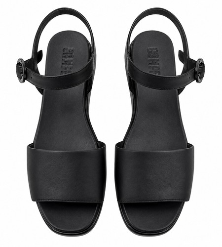 Sandali con plateau pelle - con,