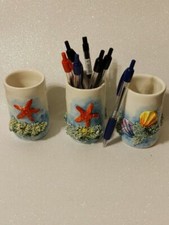   Portapenne in ceramica fatta