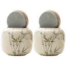  2 Pcs Vasetti Ceramica Barattolo Di Tè Decorativo Contenitore Per Caffè