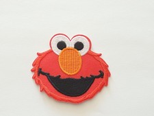 Elmo embroidered iron patch - elmo,