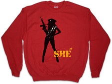 Felpa maglione SHE GUERILLA LOGO Machete Che Guevara uccide di nuovo Danny