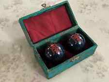 PALLINE CINESI ANTISTRESS BAODING SONORE DECORATE CON SCATOLA