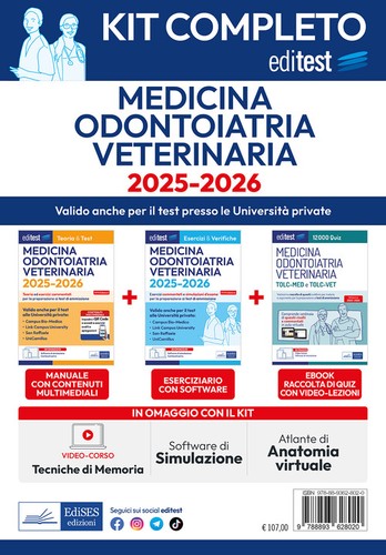 Kit completo editest medicina - kit,