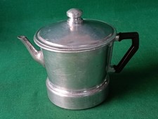 CAFFETTIERA MOKA ESPRESS L'ARABA? A FIAMMA ALLUMINIO COMPLETA ANNI '50. CX64