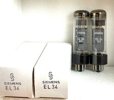 2 x Röhre Siemens EL34 6CA7