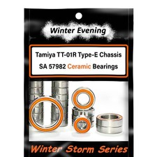 Tamiya TT-01R Type-E Chassis SA (57982) | Kit cuscinetti inox + ceramica