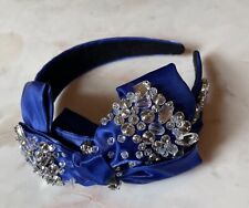 Cerchietto gioiello fiocco blu