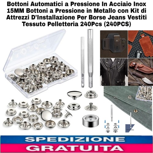 Kit 240 bottoni automatici - bottoni,