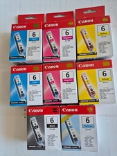 8 cartucce originali canon bci-6C  bci-6M bci-6Y bci-6BK bci-6PC spediz gratis