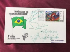 6 Autografi Squadra Calcio BRASILE-MONDIALI 1974-Zagallo/Jairzinho/Rivellino+3