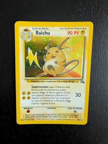 Pokemon raichu holo - holo, 14/62