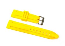 Cinturino in gomma giallo per orologio ansa 20mm tipo panerai silicone caucciù