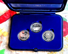 Storia della Lira nella Repubblica Italiana -Cofanetto 3 monete argento FS 61-70
