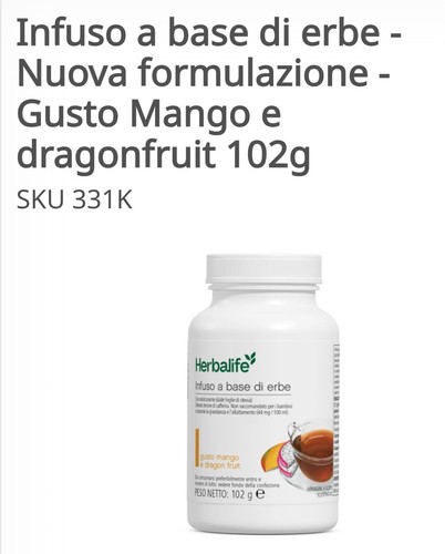 Herbalife infuso gusto mango - infuso,