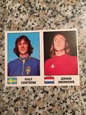 EDSTROM NEESKENS N. 616 618 SUPER CALCIATORI PANINI 1975-76 NEW VELINA BUSTINA