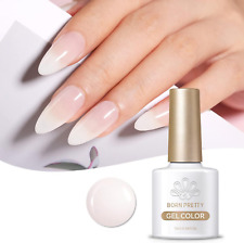 BORN PRETTY Smalto Semipermanente Bianco Latte, 10ML Trasparente Lattiginoso Gel