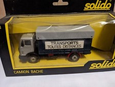 SOLIDO CAMION BACHE  MERCEDES 1217 K/32 REF 384 1/50 EME TRES BON ETAT