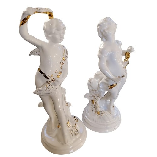 Coppia statue porcellana - coppia,