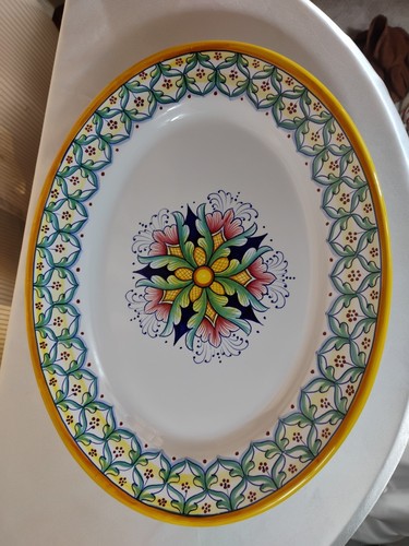 Piatto ovale ceramica - piatto,