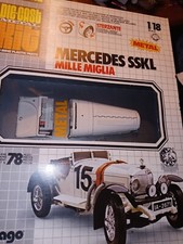 Kit metallo pressofuso Burago Mercedes SSKL Miller Miglia nuovo vintage