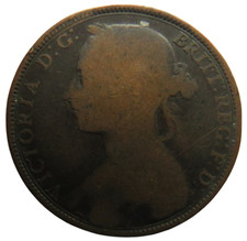Moneta da un penny 1892 Regina