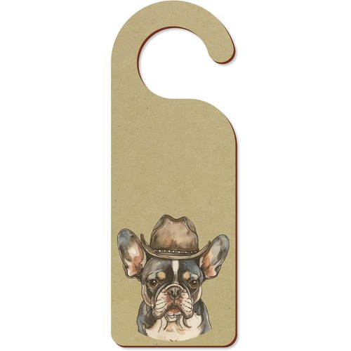 French bulldog wearing cowboy - wearing,