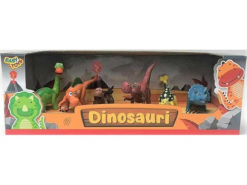 Dinosauri buffi scatola 6pz - dinosauri, in