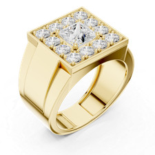 Anello uomo proposta diamante