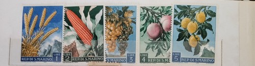Francobolli marino 1958 - s.,