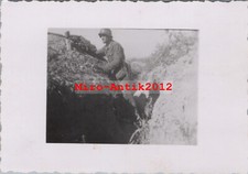 Foto, WW2, soldato in trincea