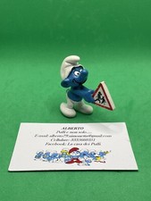 PUFFI SMURFS SMURF PUFFO CON SEGNALE STRADALE TRAFFIC CROSSING 20155