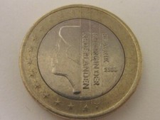 MONETA DA 1 EURO BEATRIX KONINGIN DER NEDERLANDEN 2000