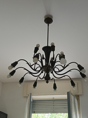 Lampadario vintage ottone - vintage, a