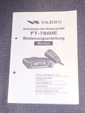 Yaesu FT 7800 E Manual manuale